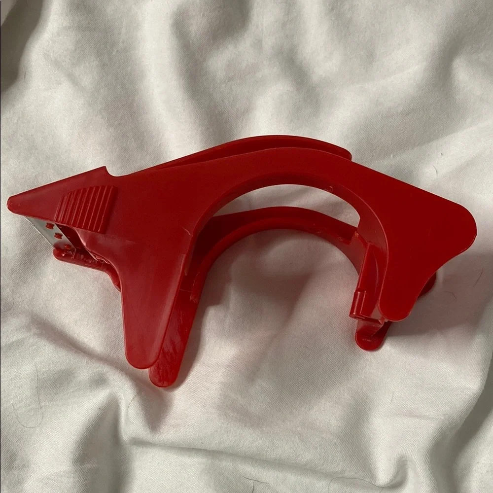Tape Dispenser Handheld Packing Shipping Sealing Cutter Red w/ 1 Roll of Tape‎